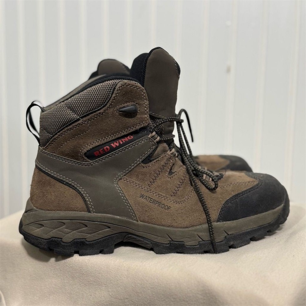 Red Wing Shoes 6670 Men's 8.5 D Waterproof Safety Toe Work Hiker Boots Brown - Picture 4 of 7